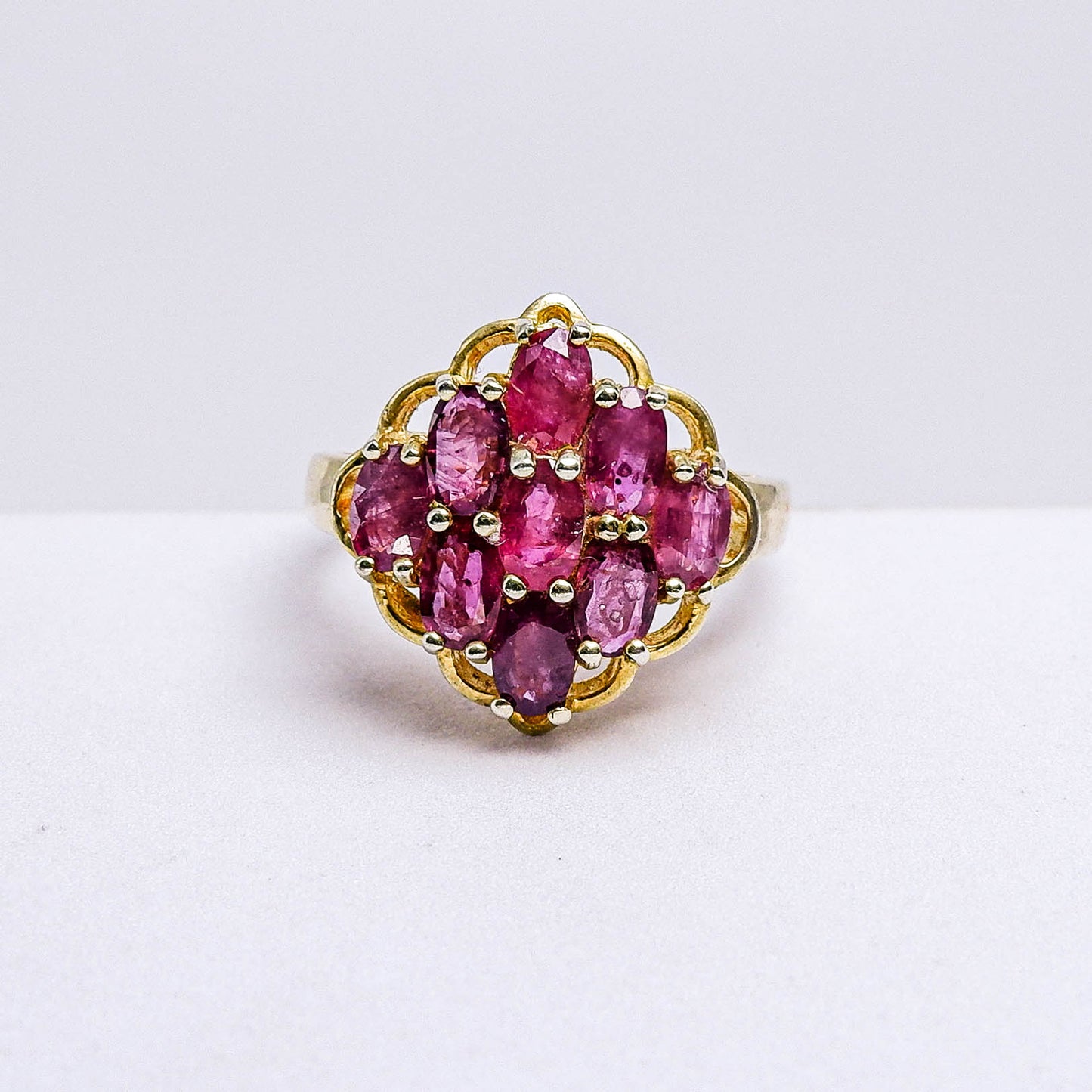 แหวนเงินแท้ 925 ฝังพลอย ทับทิมไทย (Siam Ruby)