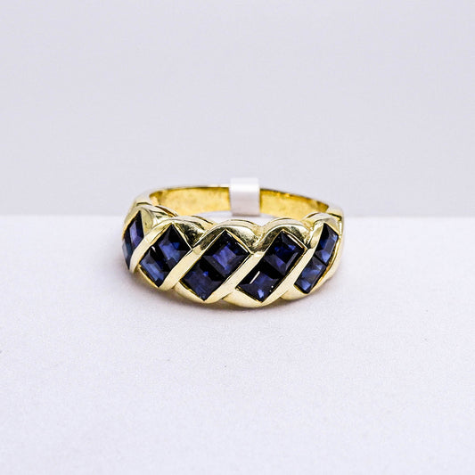 แหวนเงินแท้ 925 ฝังพลอย ไพลิน (Blue Sapphire)