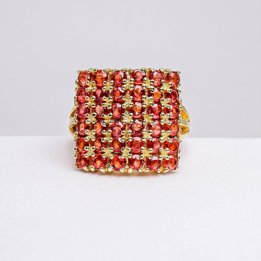 แหวนเงินแท้ 925 ฝังพลอย เรดแซฟไฟร์ (Red Sapphire)
