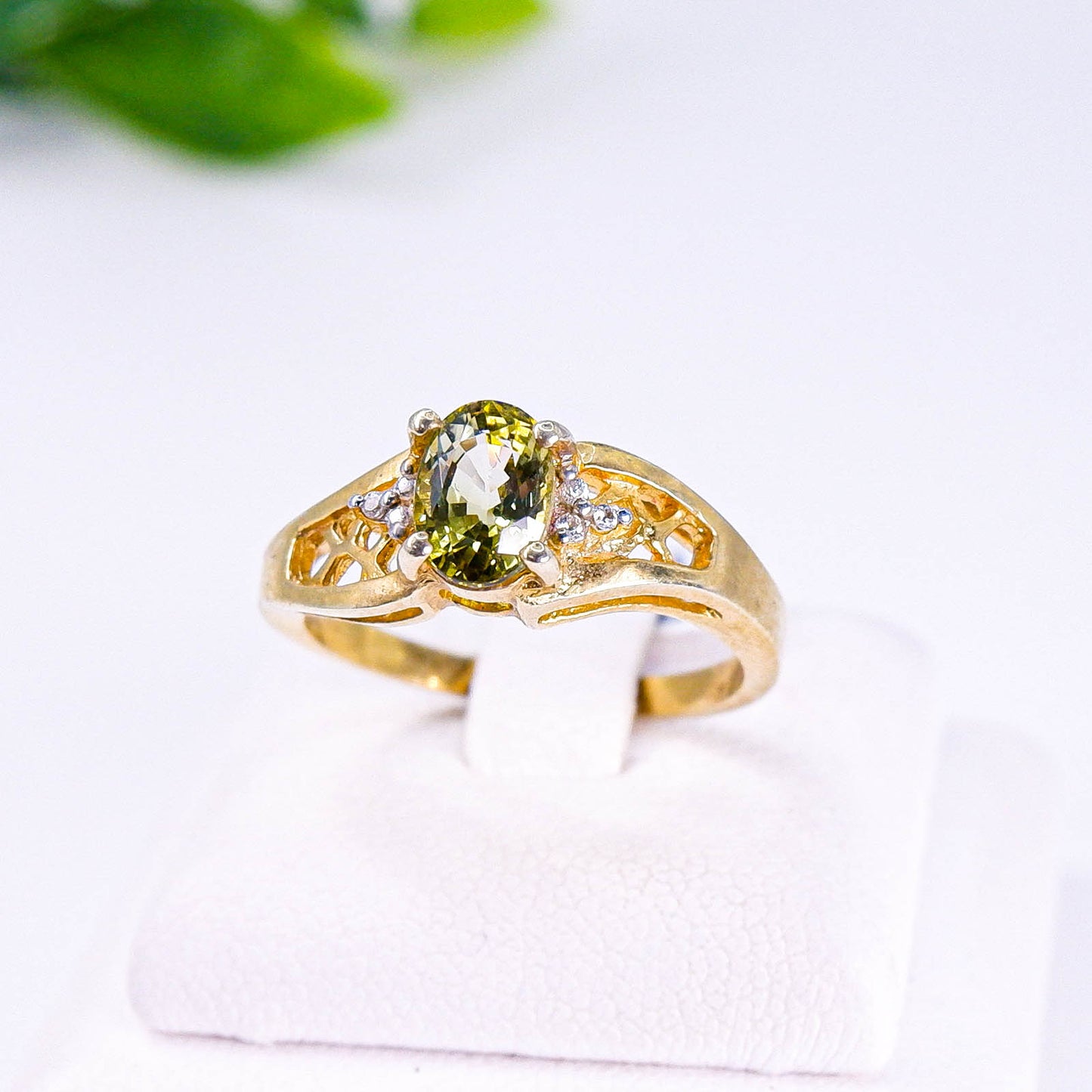แหวนเงินแท้ 925 ฝังพลอย ทัวมาลีน (Tourmaline) + เซอร์คอน (Zircon)