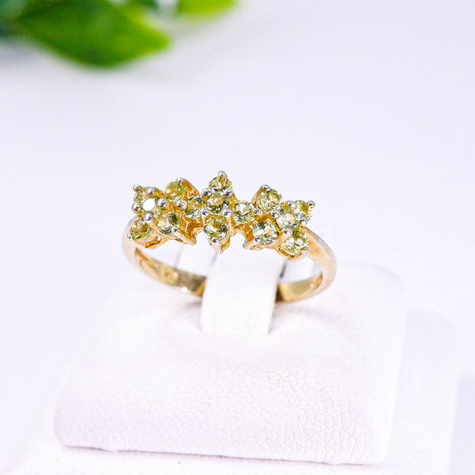 แหวนเงินแท้ 925 ฝังพลอย เพอริดอท (Peridot)