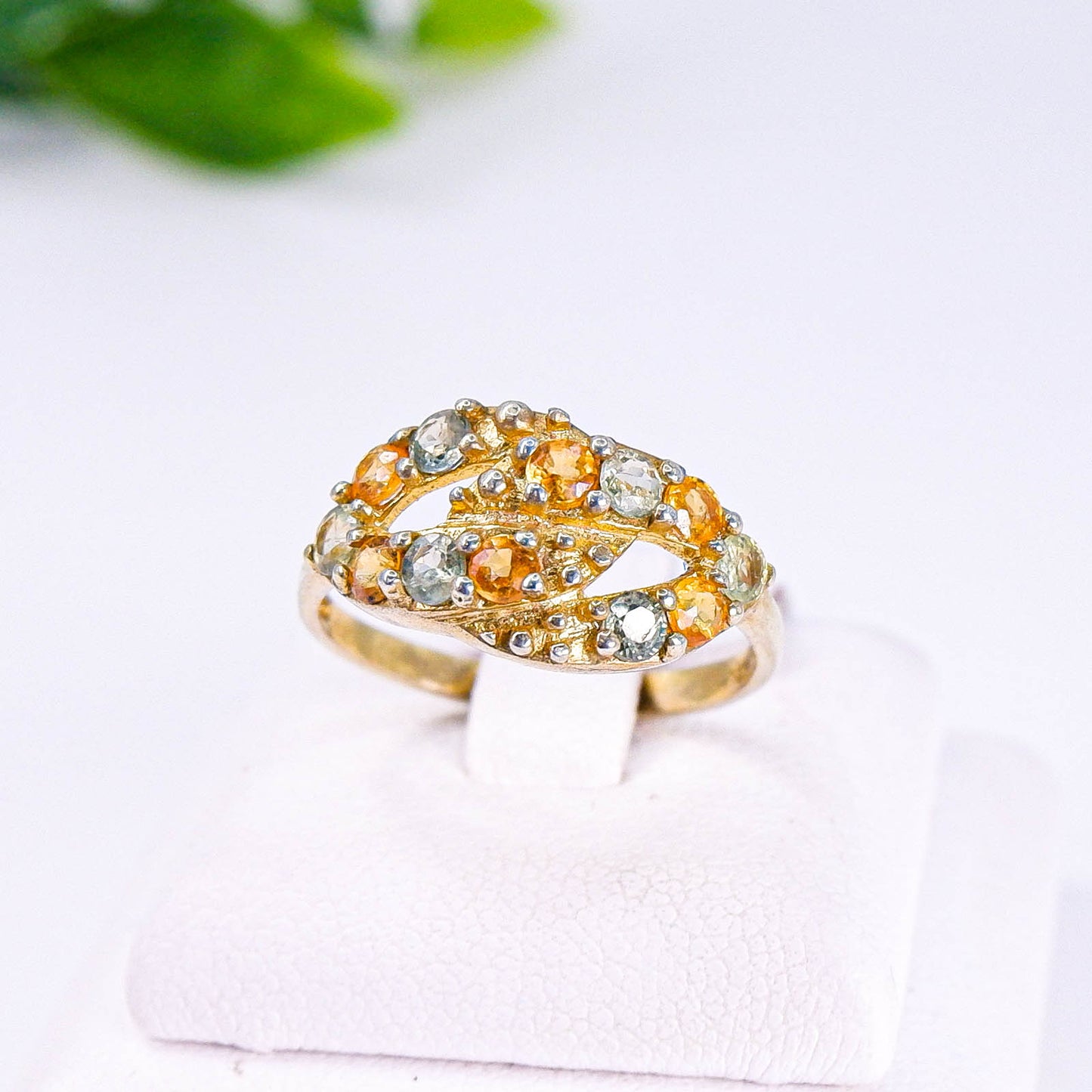 แหวนเงินแท้ 925 ฝังพลอย แฟนซีไทย (Fancy Sapphire)