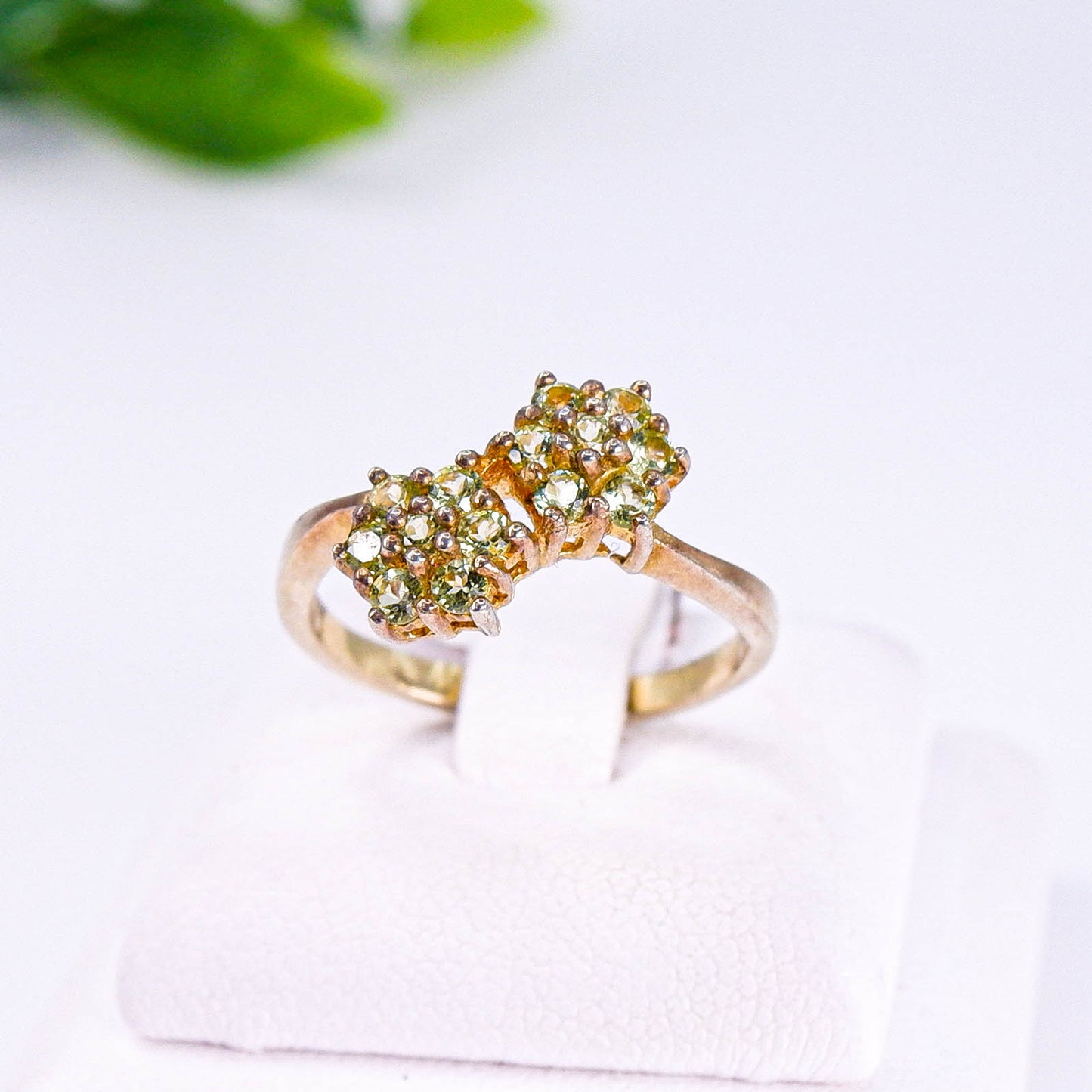 แหวนเงินแท้ 925 ฝังพลอย เพอริดอท (Peridot)
