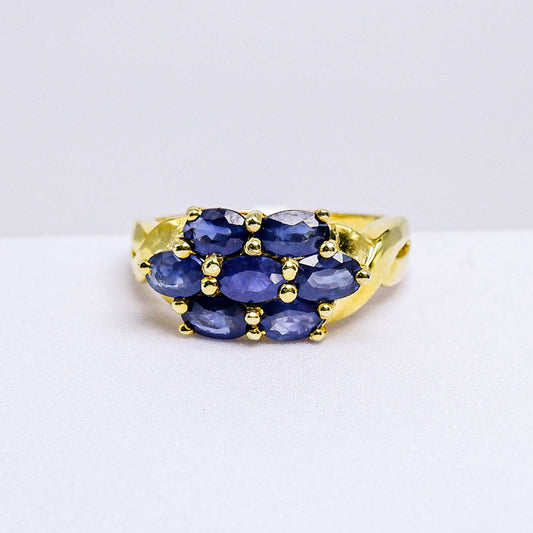 แหวนเงินแท้ 925 ฝังพลอย ไพลิน (Blue Sapphire)