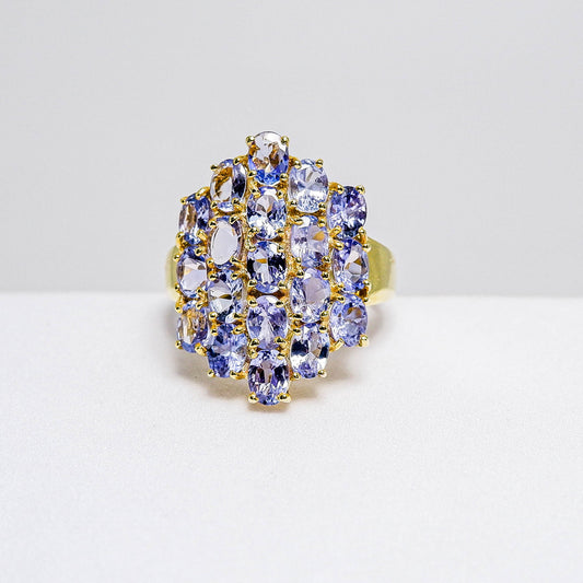 แหวนเงินแท้ 925 ฝังพลอย แทนซาไนท์ (Tanzanite)