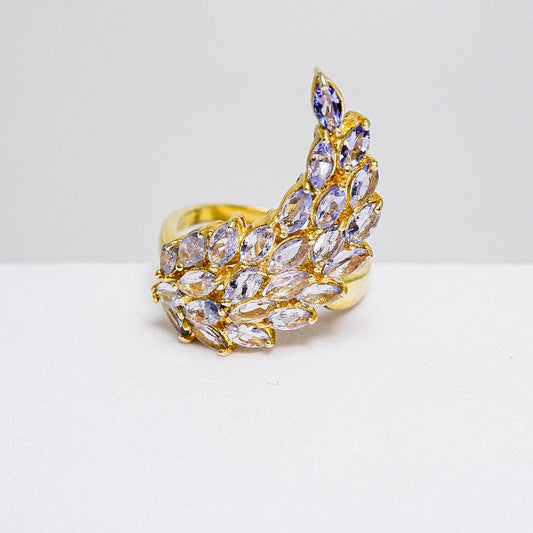 แหวนเงินแท้ 925 ฝังพลอย แทนซาไนท์ (Tanzanite)