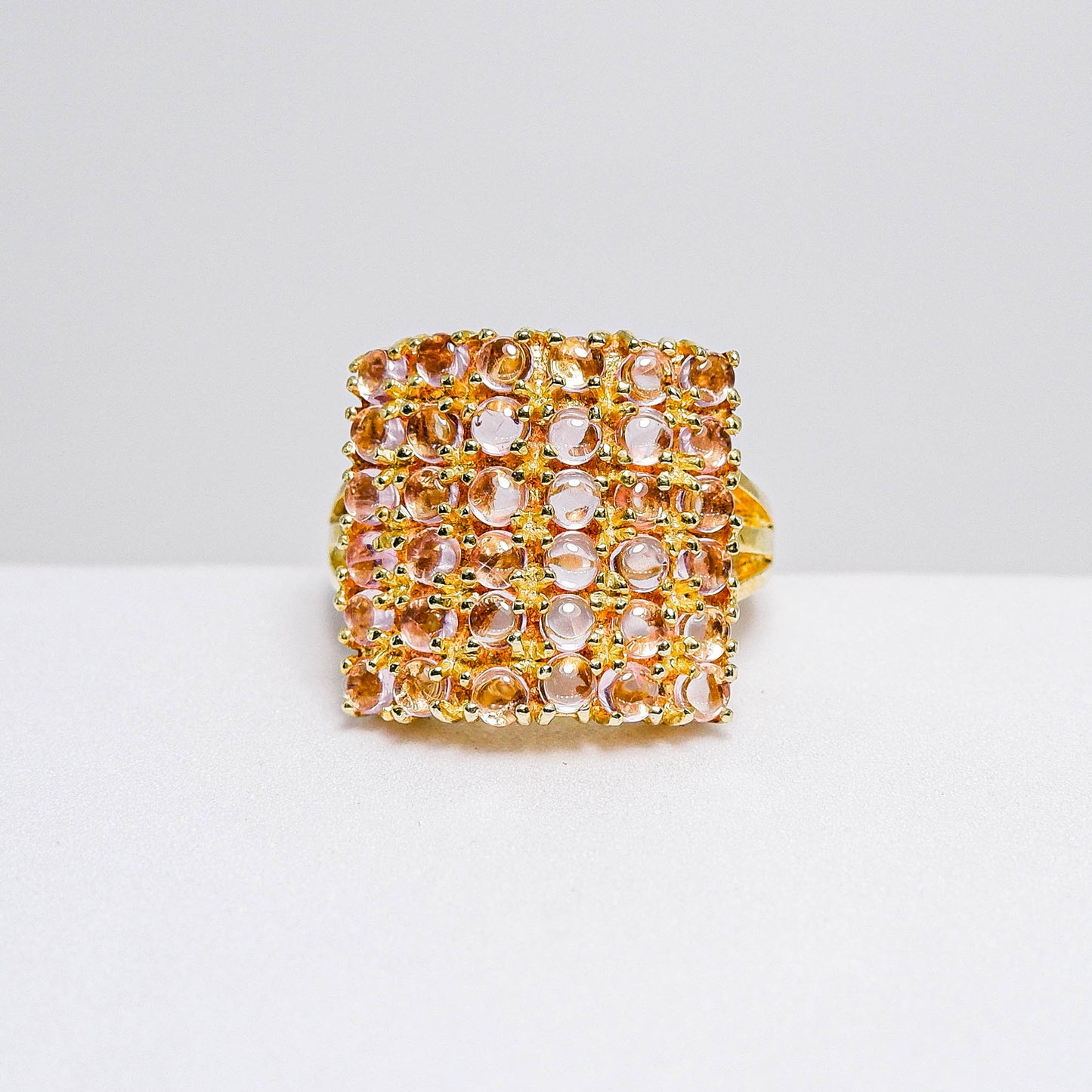 แหวนเงินแท้ 925 ฝังพลอย พิงค์แซฟไฟร์ (Pink Sapphire)