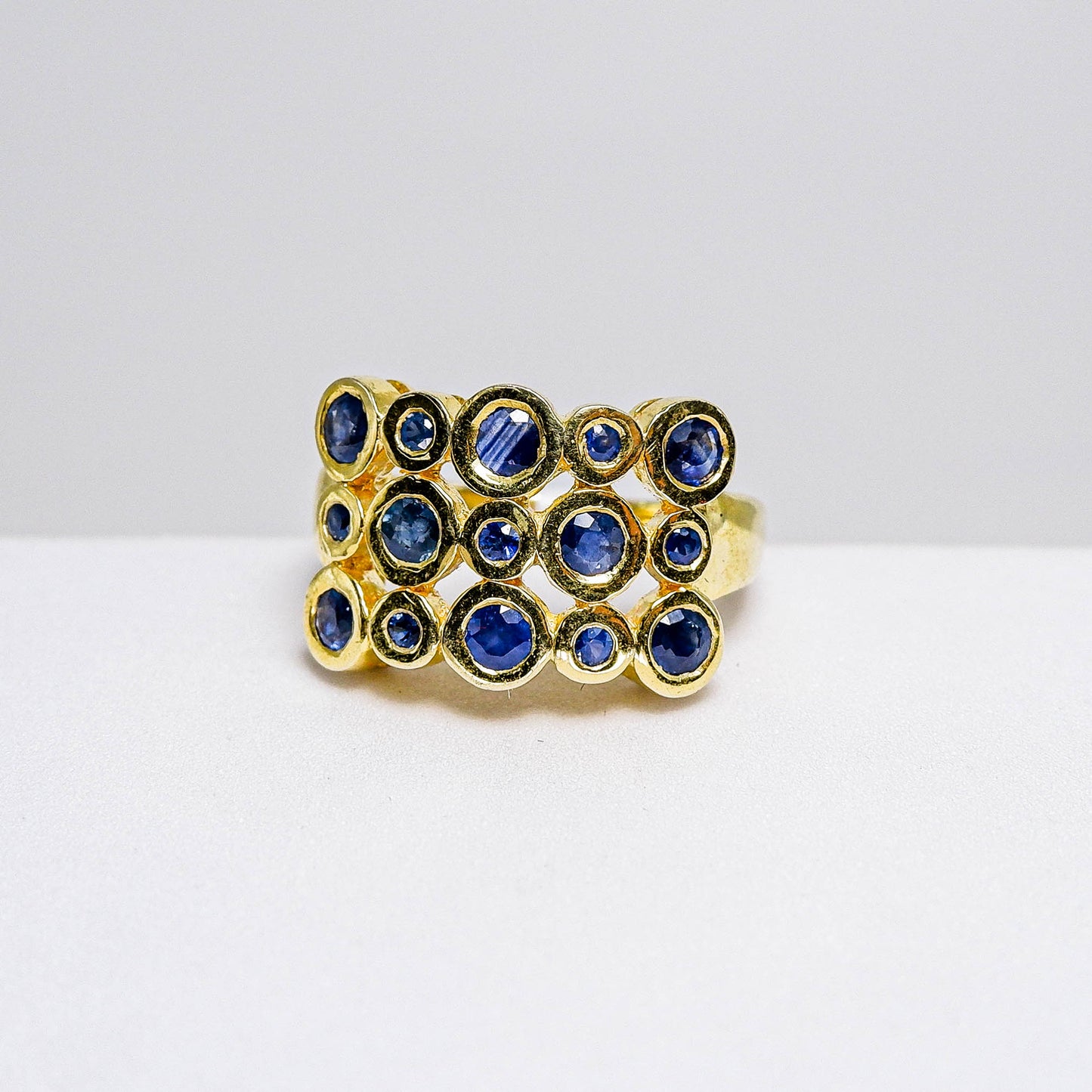 แหวนเงินแท้ 925 ฝังพลอย ไพลิน (Blue Sapphire)