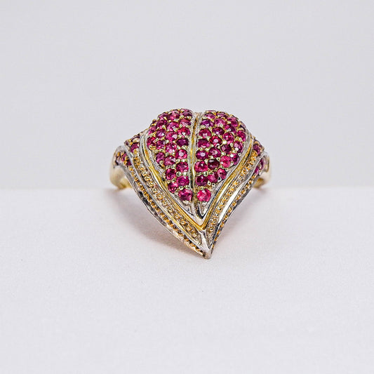 แหวนเงินแท้ 925 ฝังพลอย ทับทิม (Ruby)
