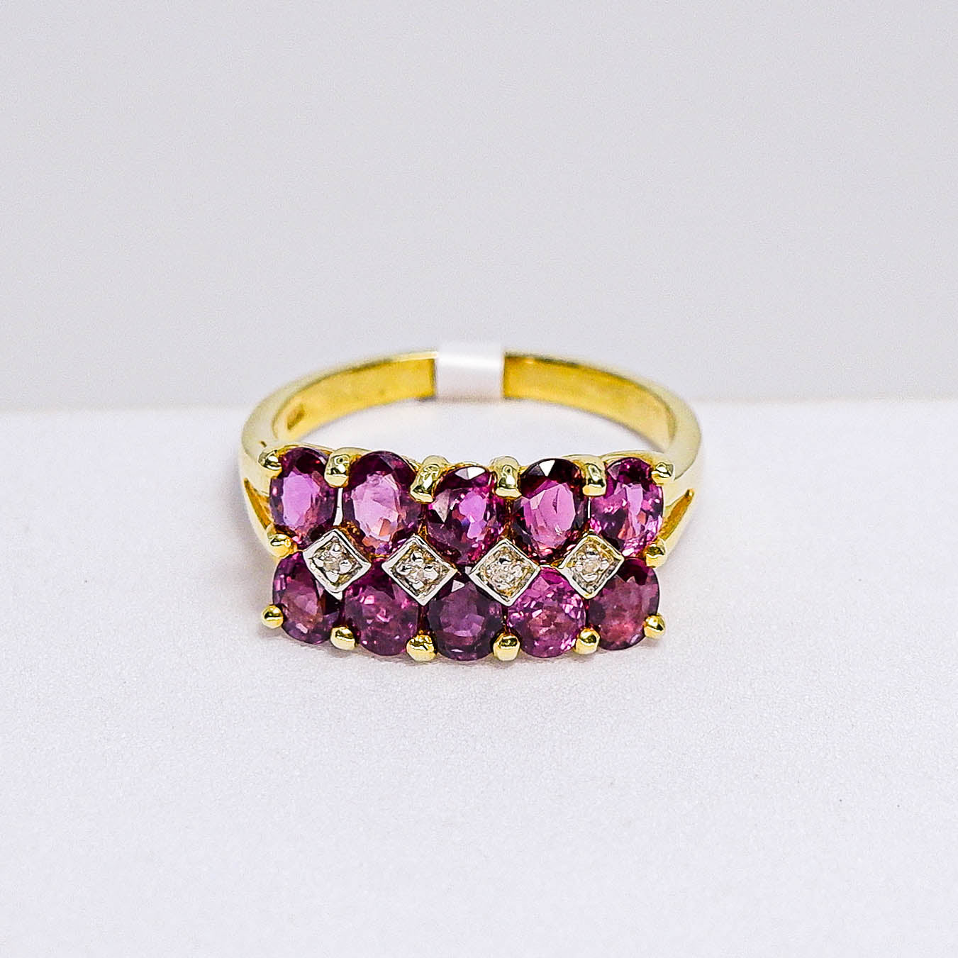 แหวนเงินแท้ 925 ฝังพลอย แซฟไฟร์ไทย (Thai Sapphire) + เซอร์คอน (Zircon)