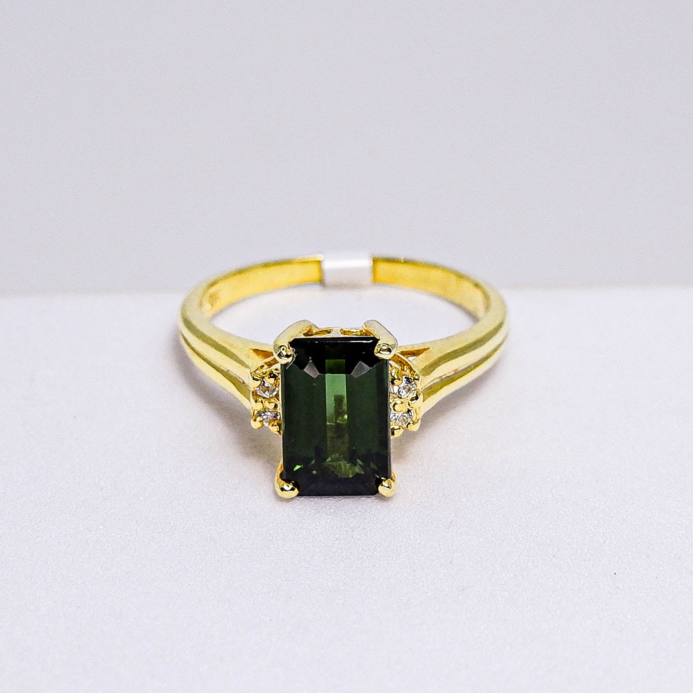 แหวนเงินแท้ 925 ฝังพลอย ทัวร์มาลีน (Tourmaline) + เซอร์คอน (Zircon)