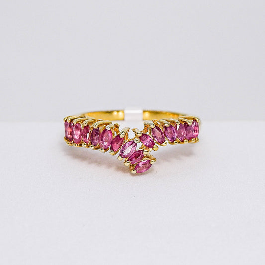 แหวนเงินแท้ 925 ฝังพลอย ทับทิมไทย (Siam Ruby)