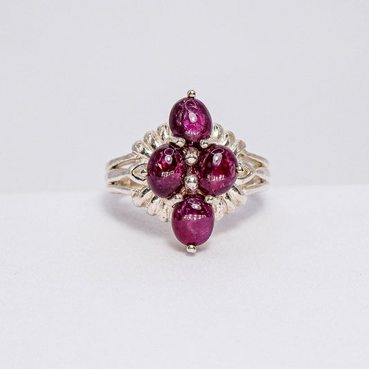 แหวนเงินแท้ 925 ฝังพลอย ทับทิม (Ruby)