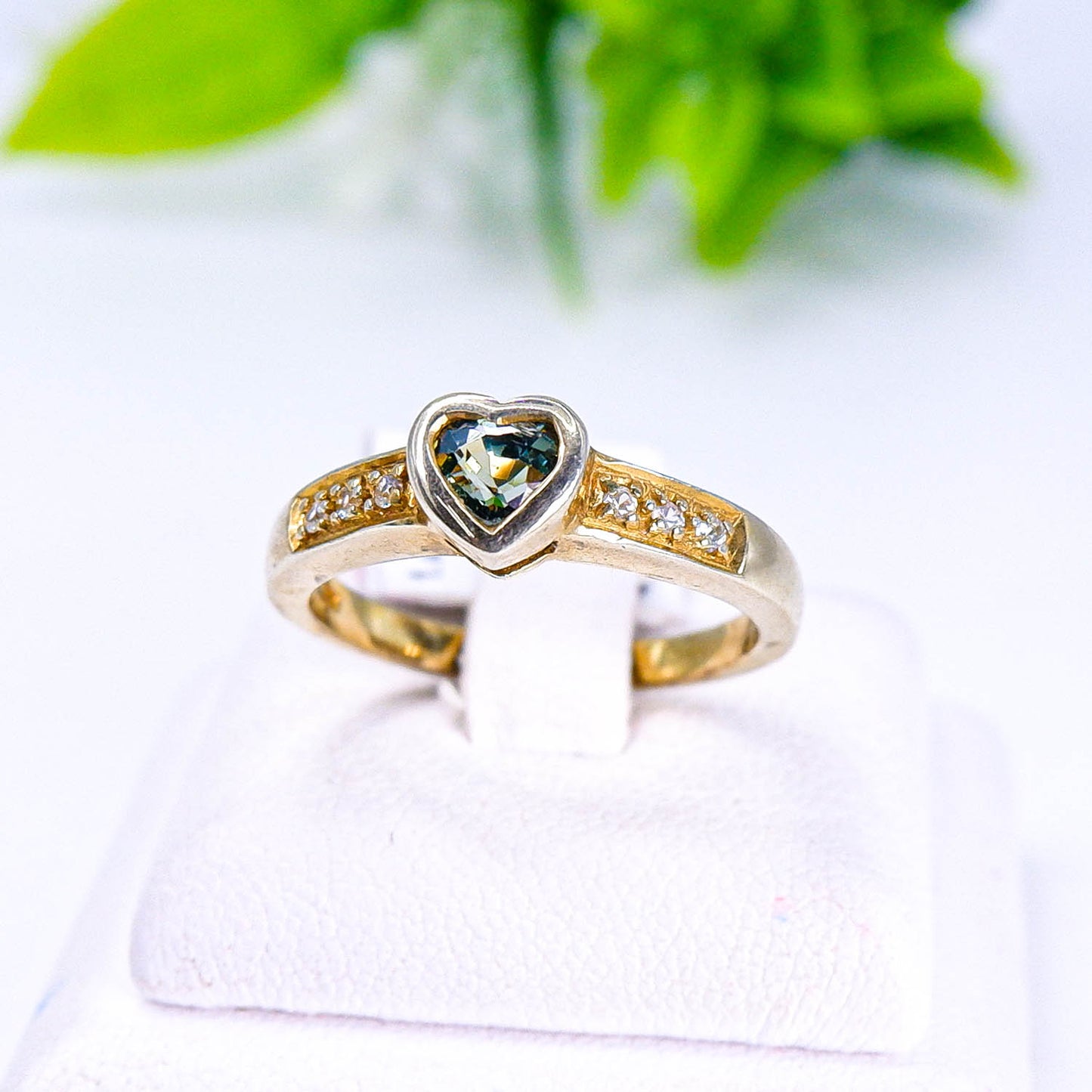 แหวนเงินแท้ 925 ฝังพลอย แซฟไฟร์แทนซาเนียดิบ (Unheated Tanzanian Sapphire) + เซอร์คอน (Zircon)