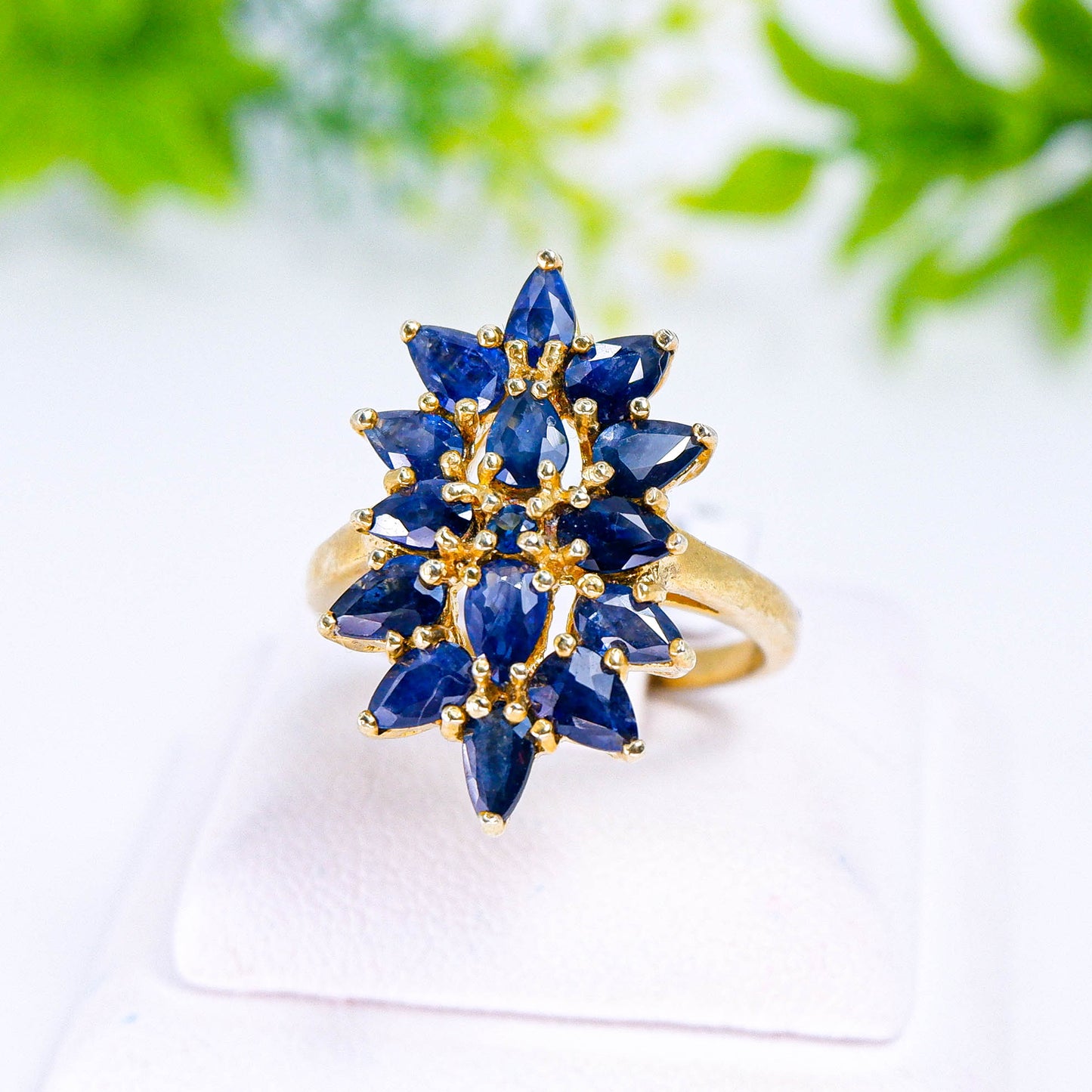 แหวนเงินแท้ 925 ฝังพลอย ไพลิน (Blue Sapphire)