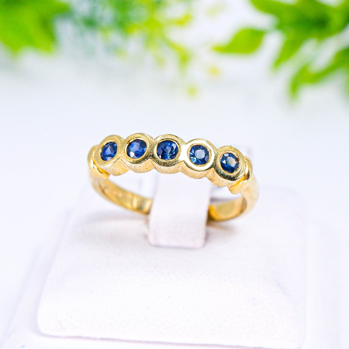 แหวนเงินแท้ 925 ฝังพลอย ไพลิน (Blue Sapphire)