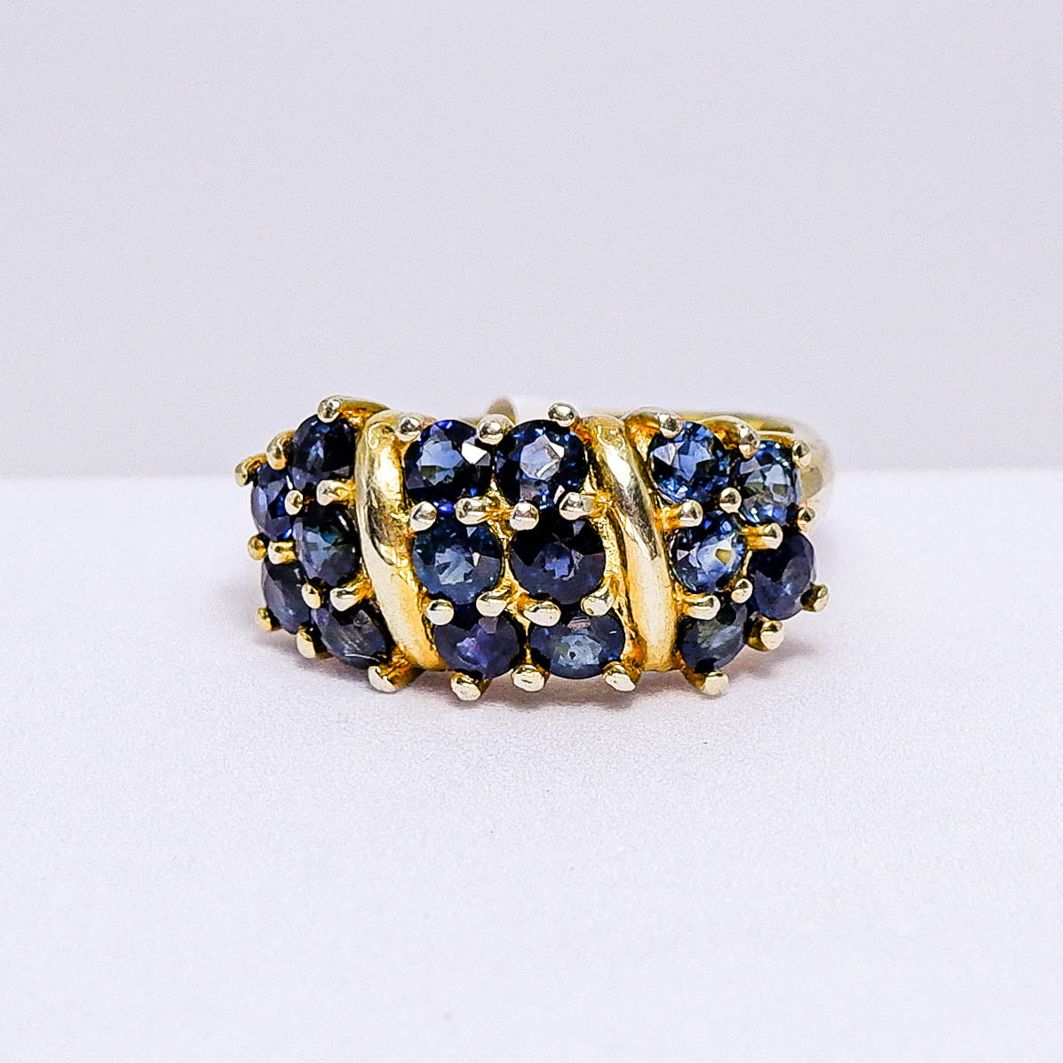 แหวนเงินแท้ 925 ฝังพลอย ไพลิน (Blue Sapphire)