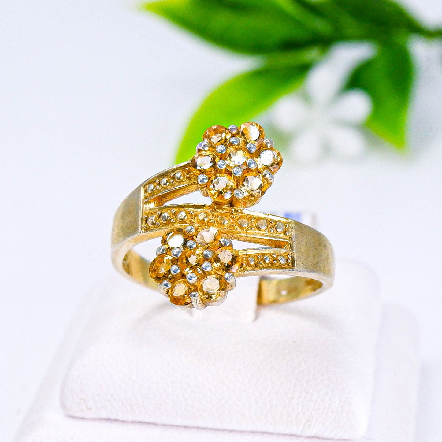 แหวนเงินแท้ 925 ฝังพลอย ซิทริน (Citrine)