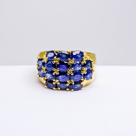 แหวนเงินแท้ 925 ฝังพลอย ไพลิน (Blue Sapphire)