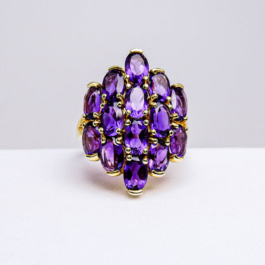 แหวนเงินแท้ 925 ฝังพลอย อเมทิสต์ (Amethyst)