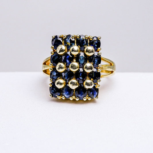 แหวนเงินแท้ 925 ฝังพลอย ไพลิน (Blue Sapphire)