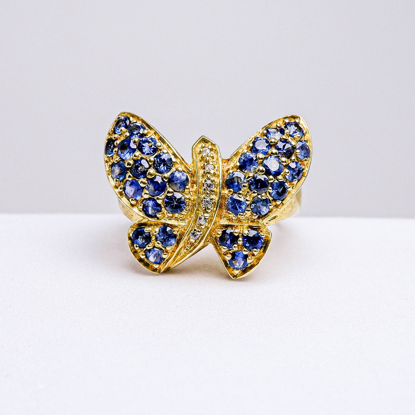แหวนเงินแท้ 925 ฝังพลอย ไพลิน (Blue Sapphire) + เซอร์คอน (Zircon)