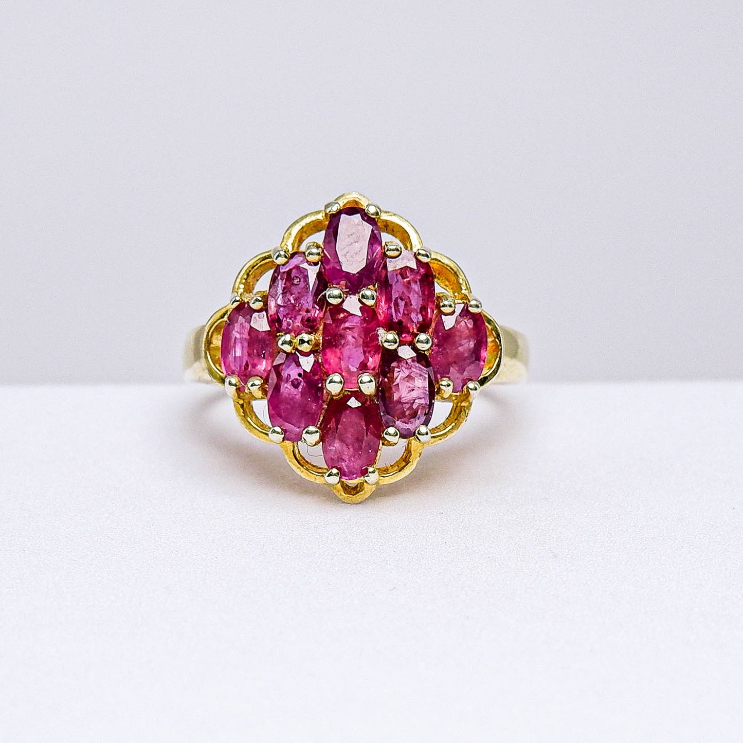 แหวนเงินแท้ 925 ฝังพลอย ทับทิมไทย (Siam Ruby)