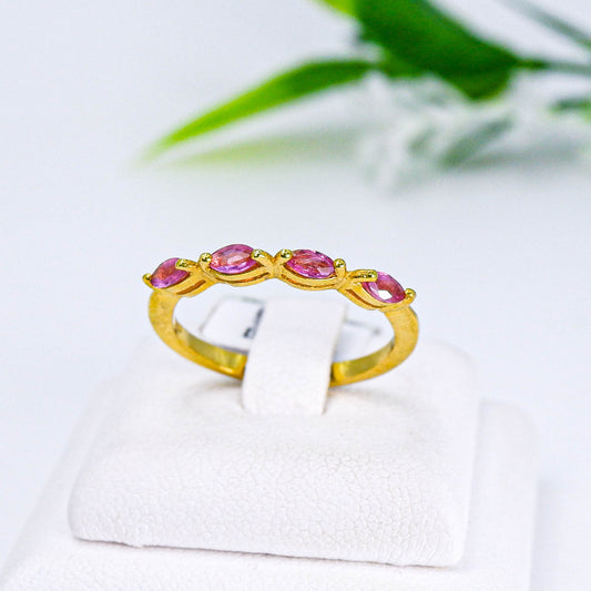 แหวนเงินแท้ 925 ฝังพลอย ทับทิมไทย (Siam Ruby)