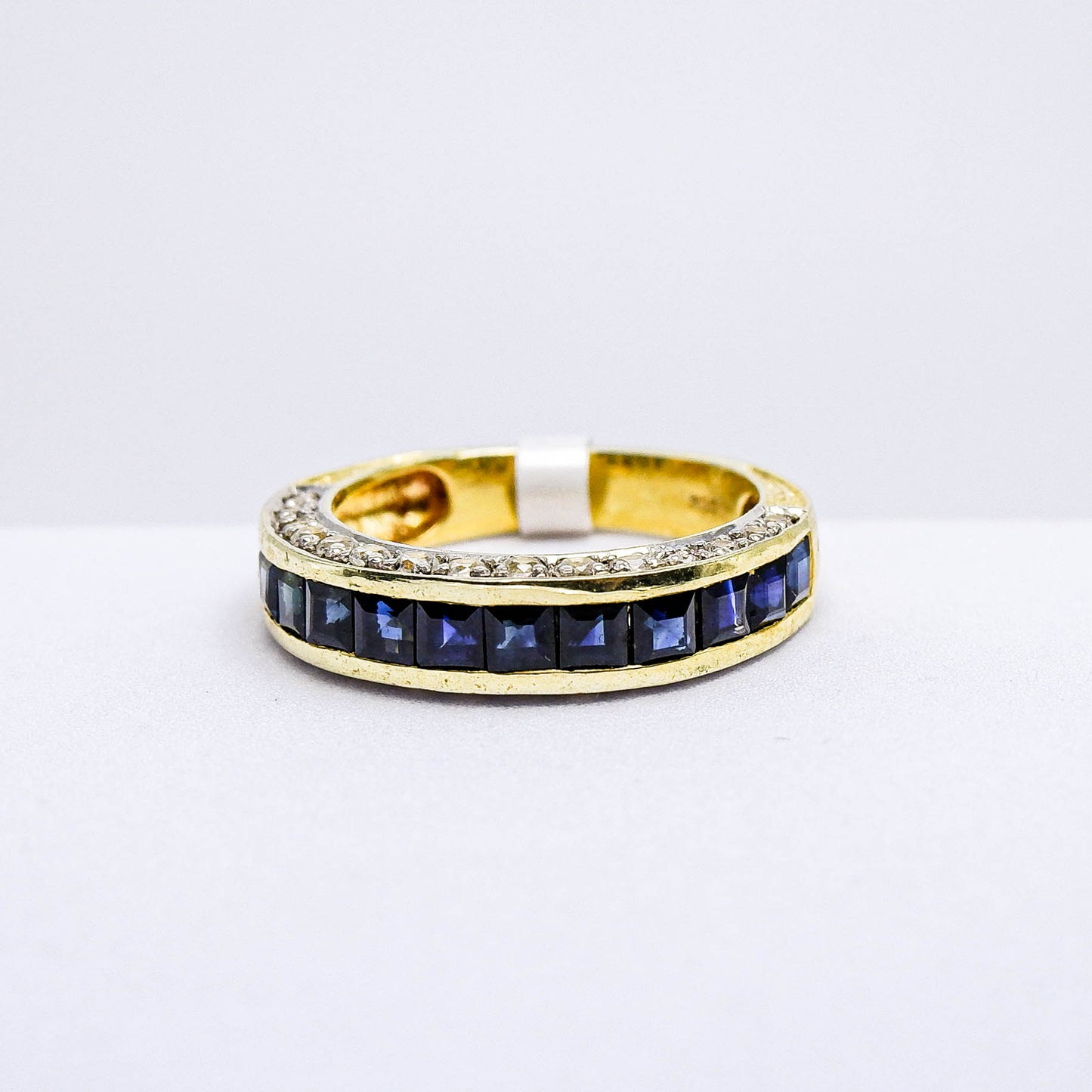 แหวนเงินแท้ 925 ฝังพลอย ไพลิน (Blue Sapphire) + เซอร์คอน (Zircon)