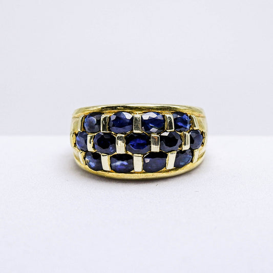แหวนเงินแท้ 925 ฝังพลอย ไพลิน (Blue Sapphire)