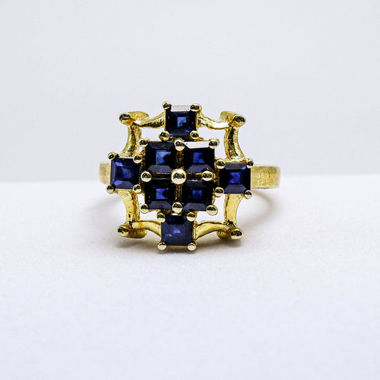 แหวนเงินแท้ 925 ฝังพลอย ไพลิน (Blue Sapphire)