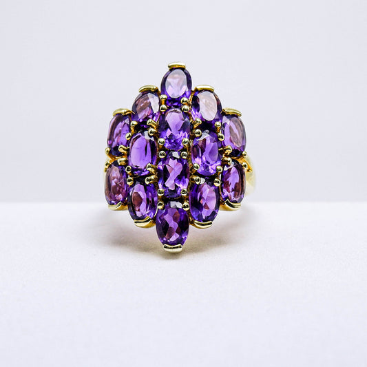 แหวนเงินแท้ 925 ฝังพลอย อเมทิสต์ (Amethyst)