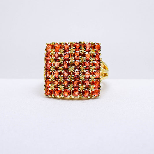 แหวนเงินแท้ 925 ฝังพลอย เรดแซฟไฟร์ (Red Sapphire)
