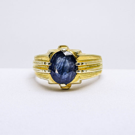 แหวนเงินแท้ 925 ฝังพลอย ไพลิน (Blue Sapphire)