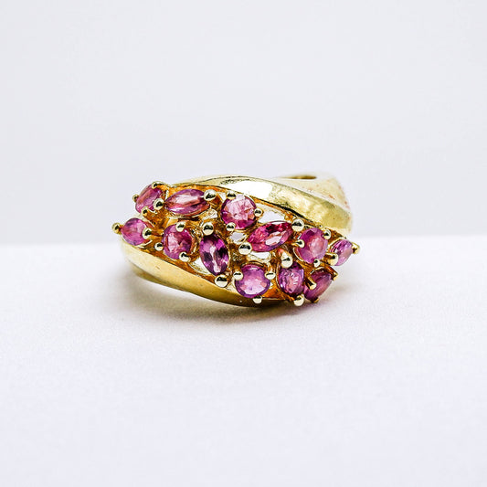 แหวนเงินแท้ 925 ฝังพลอย ทับทิมไทย (Siam Ruby)