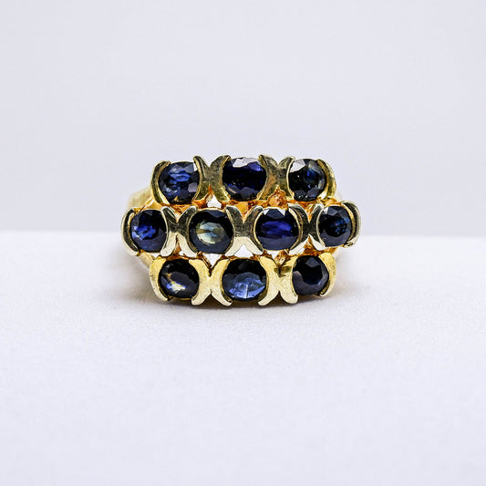 แหวนเงินแท้ 925 ฝังพลอย ไพลิน (Blue Sapphire)