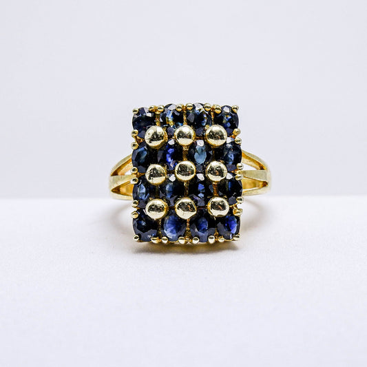 แหวนเงินแท้ 925 ฝังพลอย ไพลิน (Blue Sapphire)