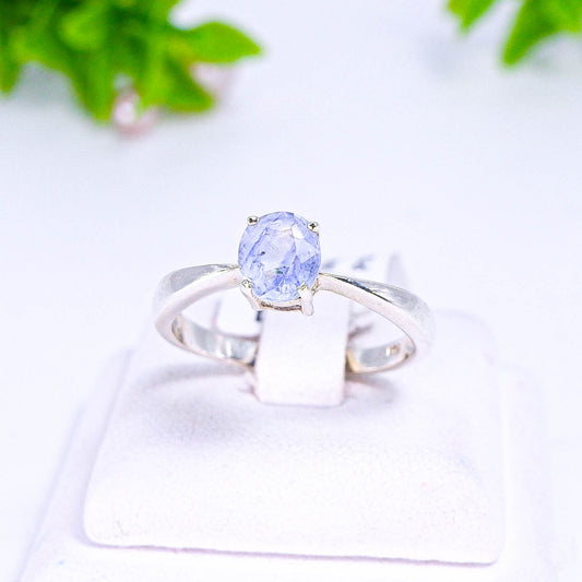 แหวนเงินแท้ 925 ฝังพลอย ไพลิน (Blue Sapphire)