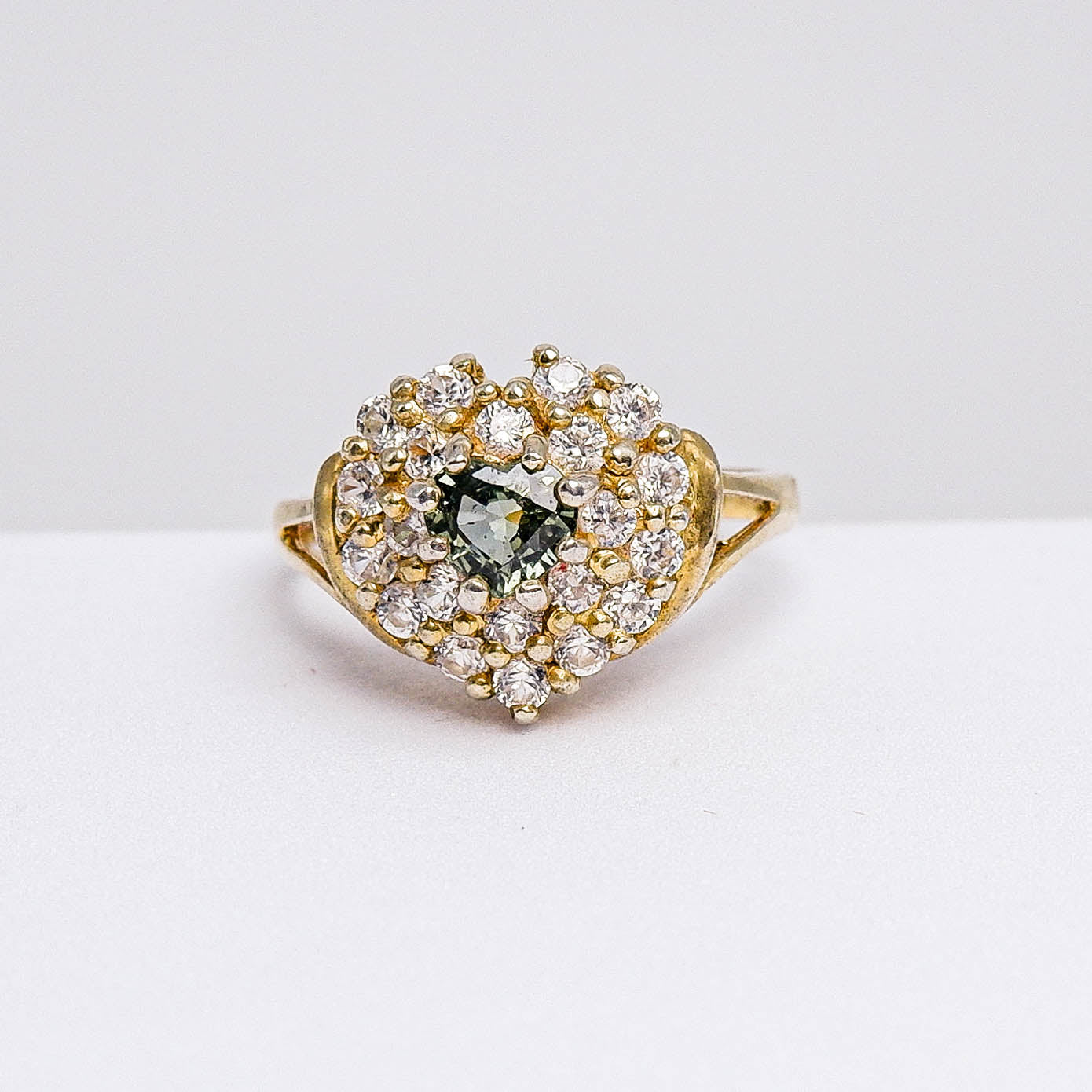 แหวนเงินแท้ 925 ฝังพลอย แซฟไฟร์แทนซาเนีย (Songea Sapphire) + เซอร์คอน (Zircon)