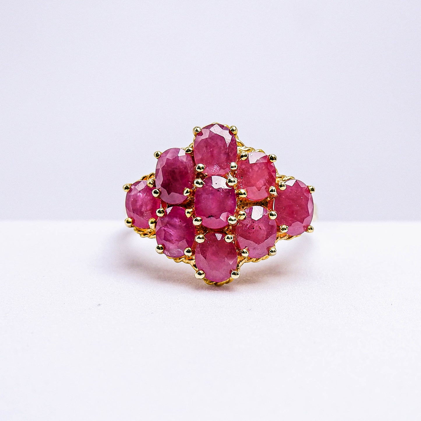 แหวนเงินแท้ 925 ฝังพลอย ทับทิมมาดา (Madagascar Ruby)