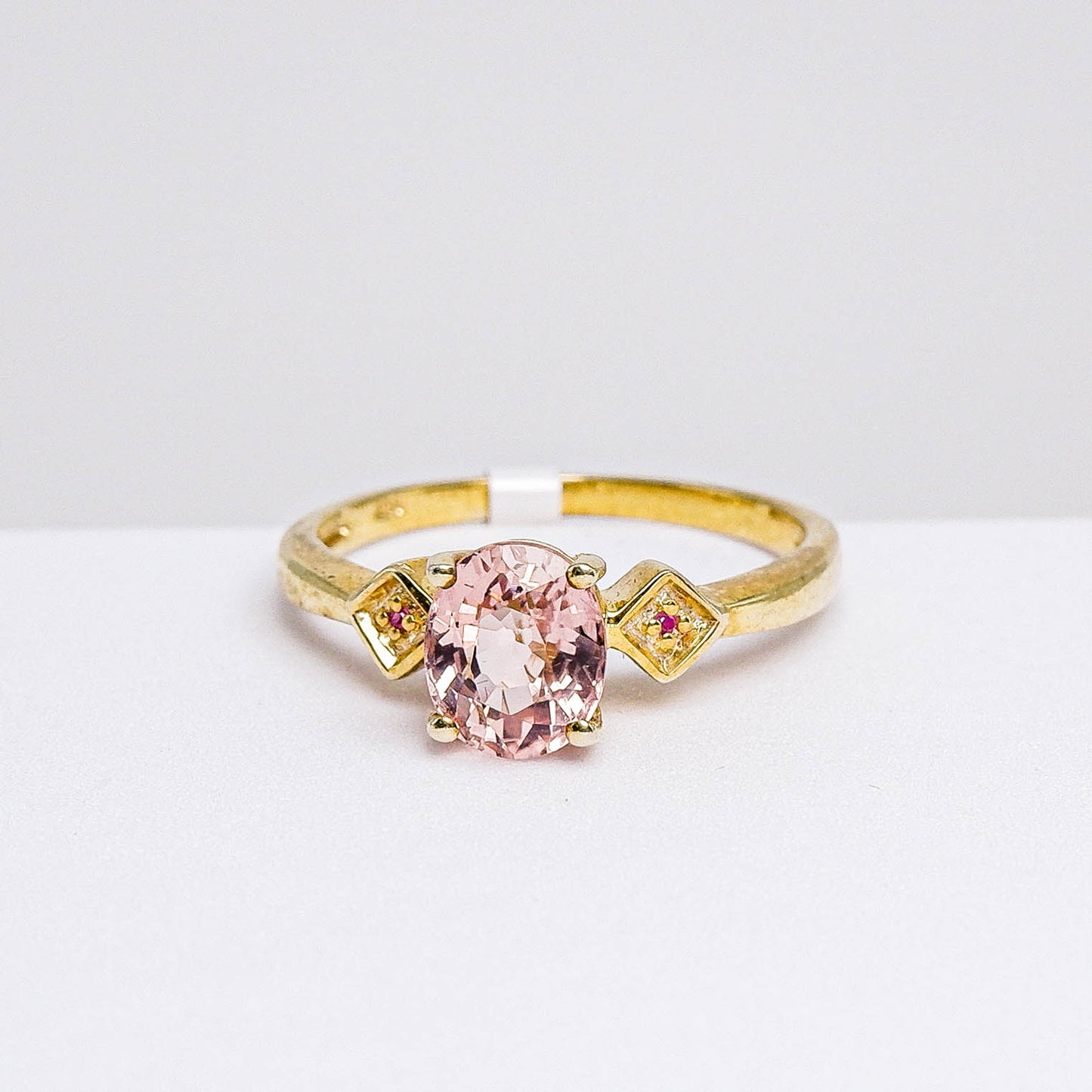 แหวนเงินแท้ 925 ฝังพลอย ทัวร์มาลีน (Tourmaline) + แซฟไฟร์ (Sapphire)