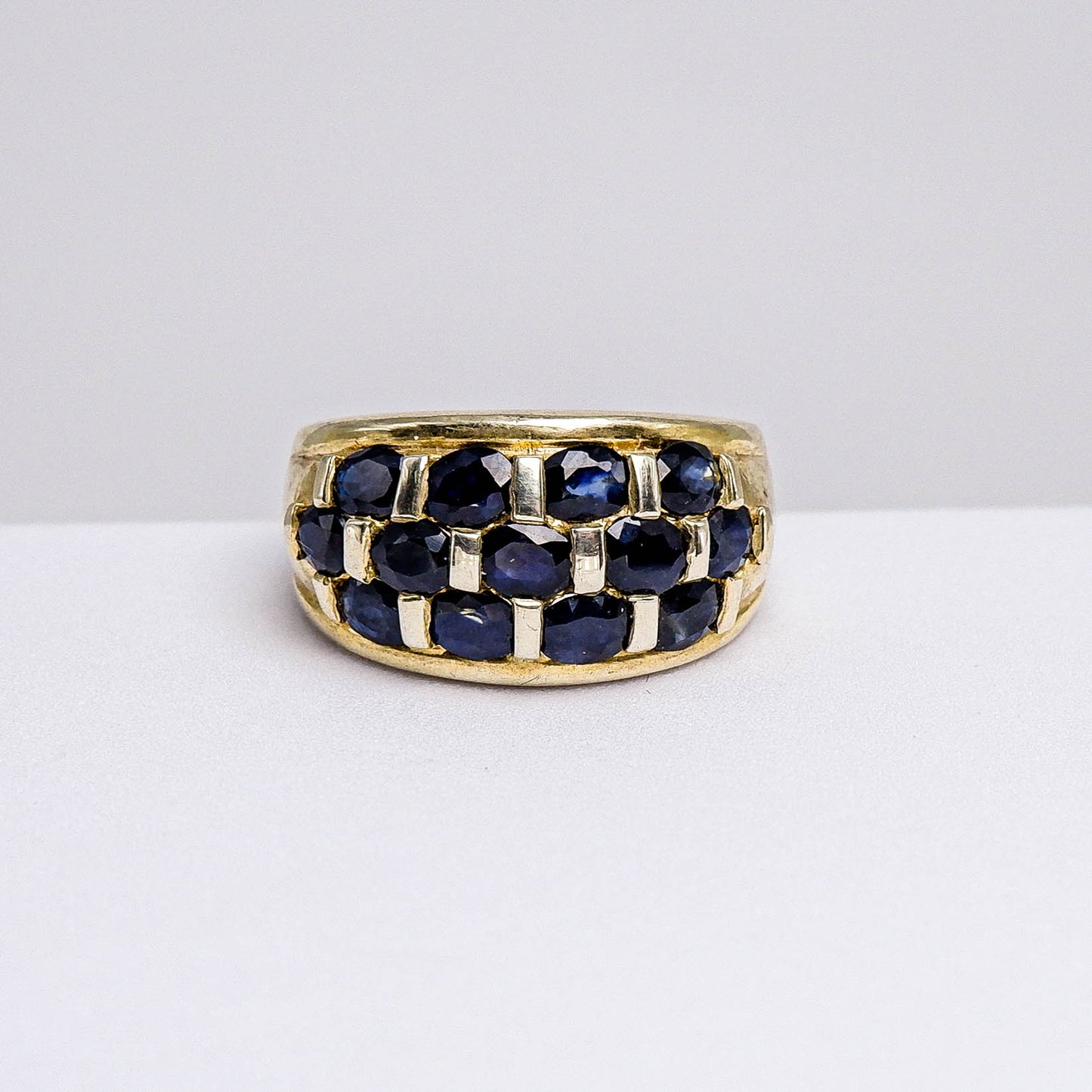 แหวนเงินแท้ 925 ฝังพลอย ไพลิน (Blue Sapphire)