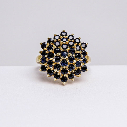 แหวนเงินแท้ 925 ฝังพลอย ไพลิน (Blue Sapphire)