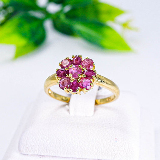 แหวนเงินแท้ 925 ฝังพลอย ทับทิมไทย (Siam Ruby)
