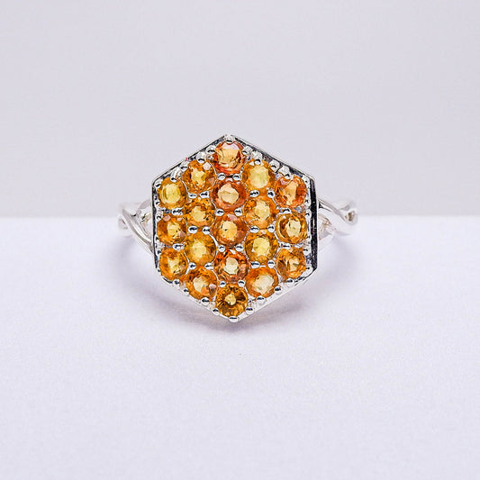 แหวนเงินแท้ 925 ฝังพลอย แซฟไฟร์ Sapphire)