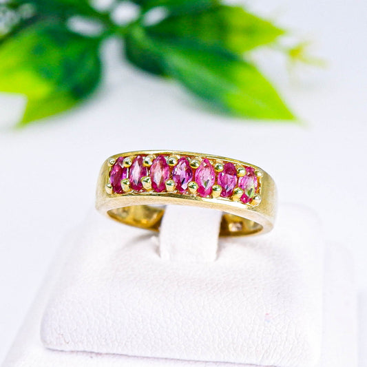 แหวนเงินแท้ 925 ฝังพลอย ทับทิมไทย (Siam Ruby)
