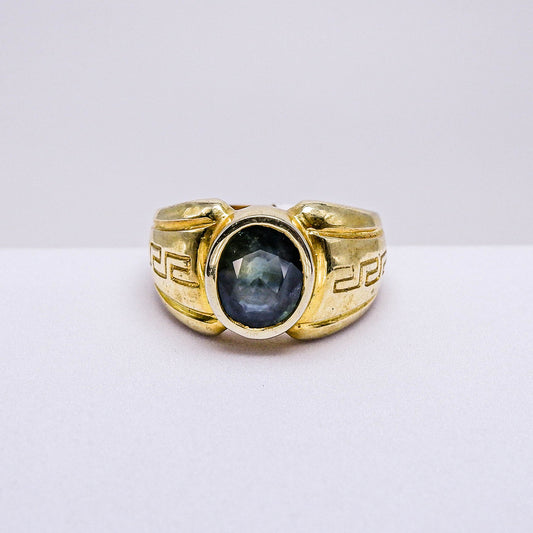 แหวนเงินแท้ 925 ฝังพลอย ไพลิน (Blue Sapphire)