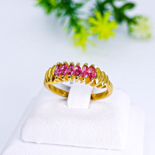 แหวนเงินแท้ 925 ฝังพลอย ทับทิมไทย (Siam Ruby)