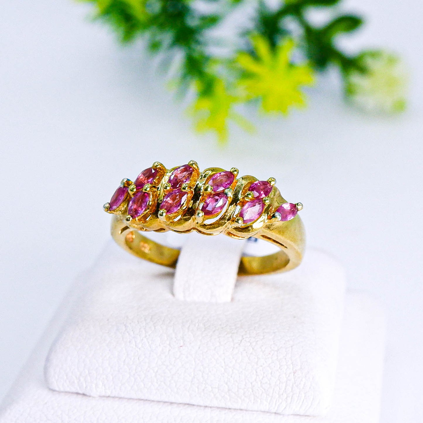 แหวนเงินแท้ 925 ฝังพลอย ทับทิมไทย (Siam Ruby)