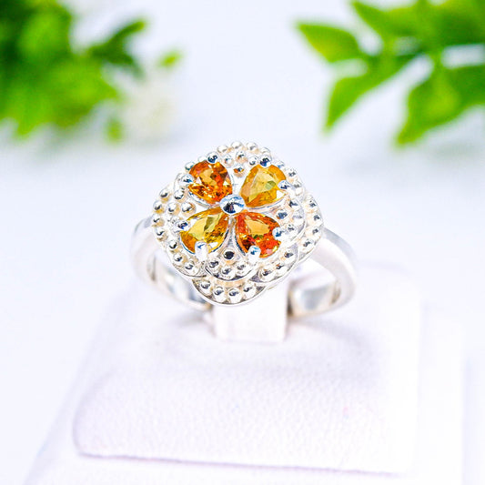 แหวนเงินแท้ 925 ฝังพลอย แซฟไฟร์แทนซาเนีย (Songea Sapphire)